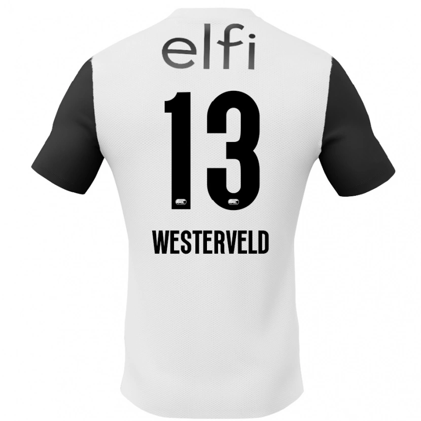 Danxen Men Sem Westerveld #13 White Black Away Jersey 2024/25 T-Shirt