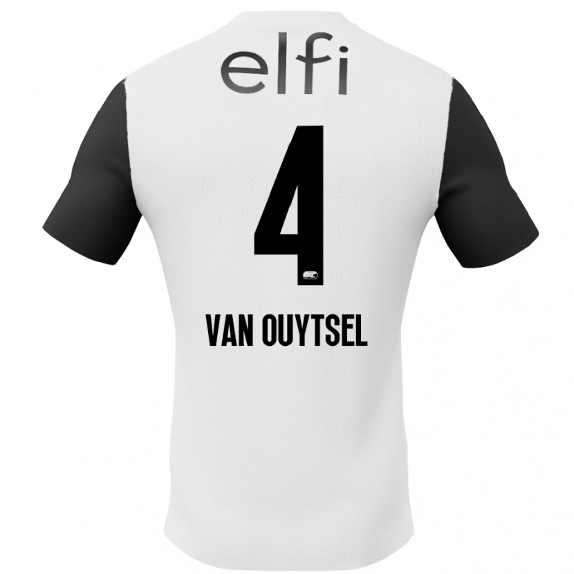 Danxen Men Kevin Van Ouytsel #4 White Black Away Jersey 2024/25 T-Shirt