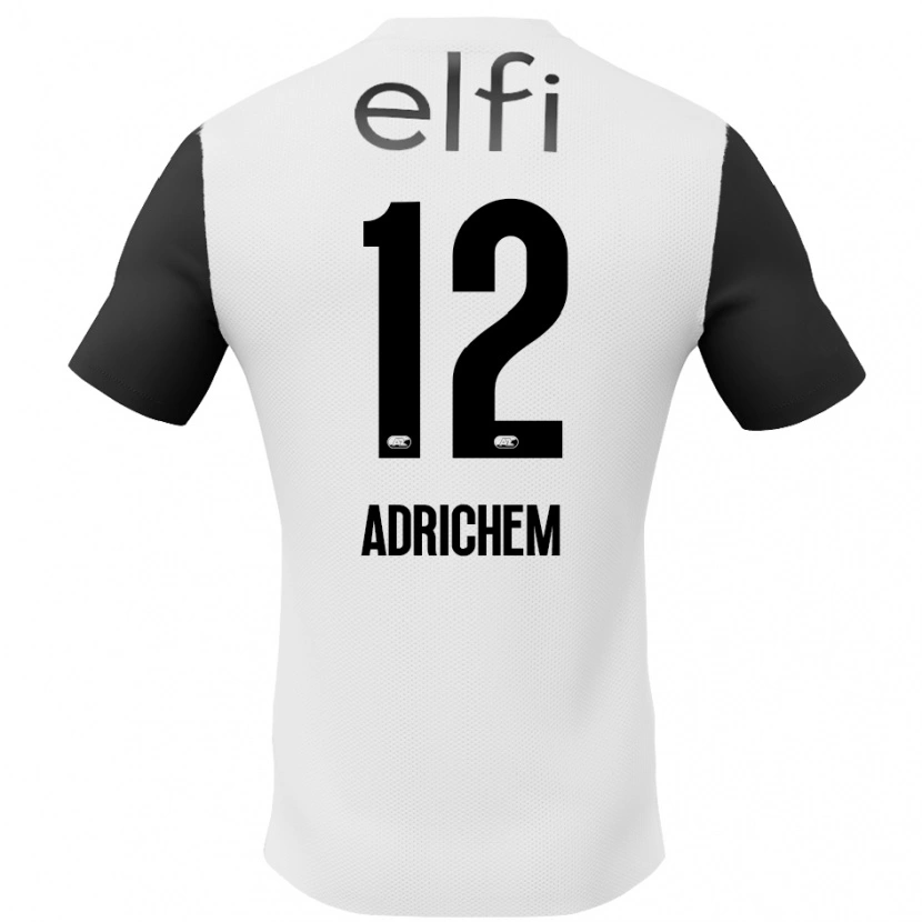 Danxen Men Mees Adrichem #12 White Black Away Jersey 2024/25 T-Shirt