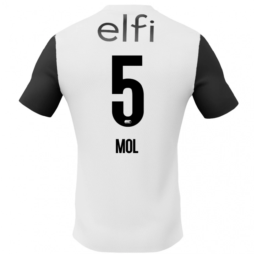 Danxen Men Camie Mol #5 White Black Away Jersey 2024/25 T-Shirt