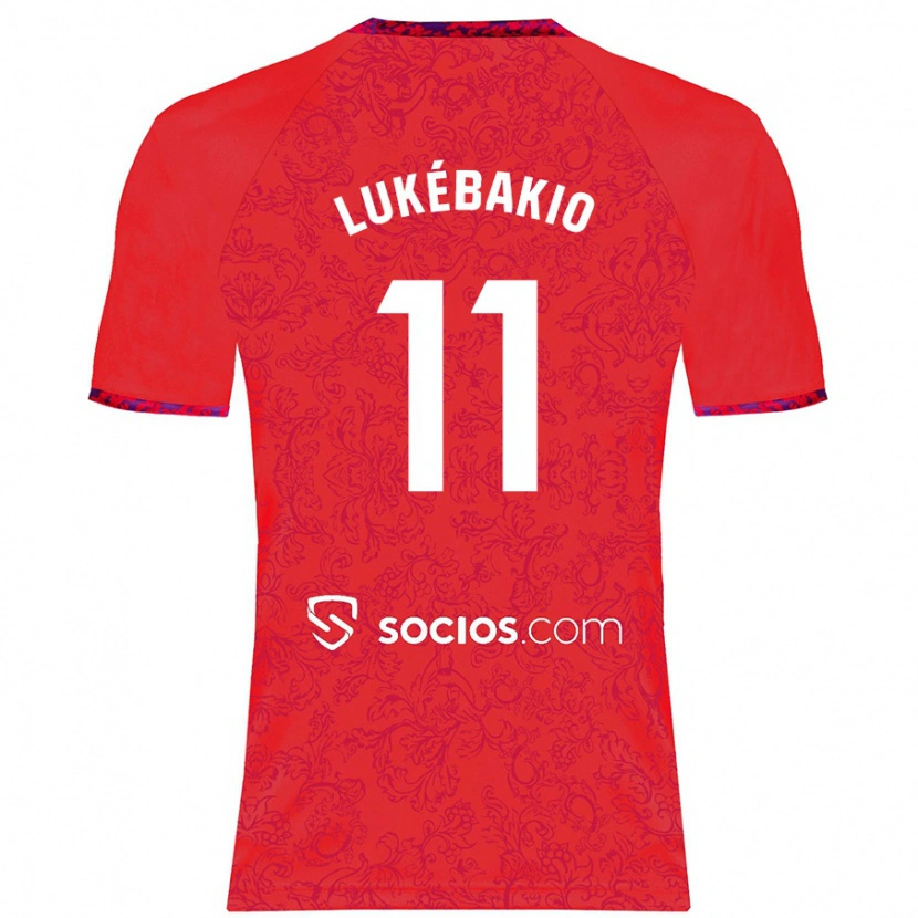 Danxen Men Dodi Lukébakio #11 Red Away Jersey 2024/25 T-Shirt