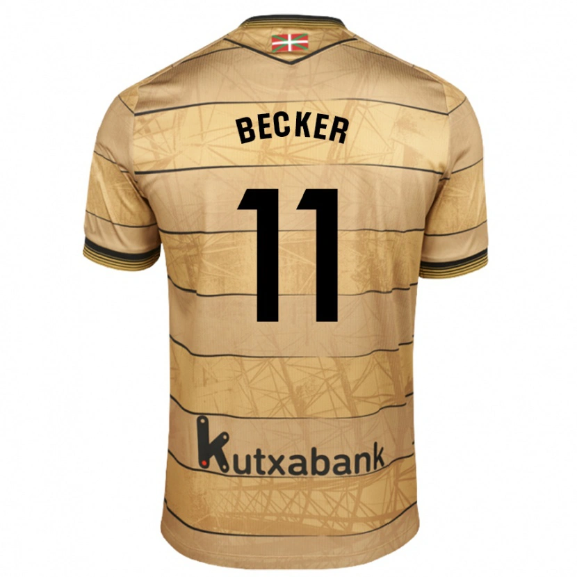 Danxen Men Sheraldo Becker #11 Brown Away Jersey 2024/25 T-Shirt