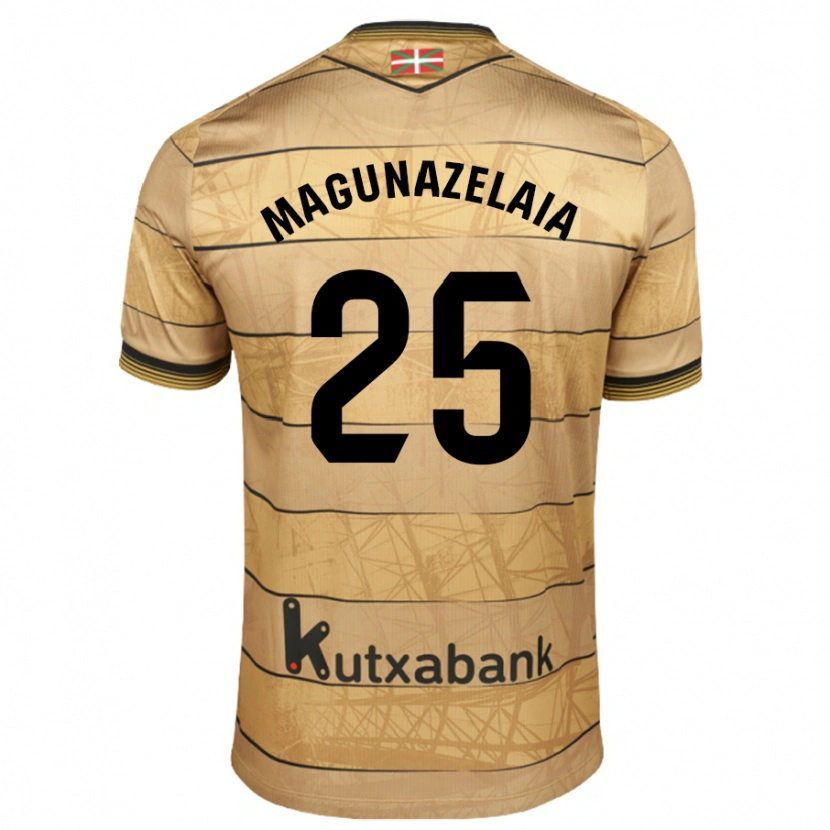 Danxen Men Jon Magunazelaia #25 Brown Away Jersey 2024/25 T-Shirt