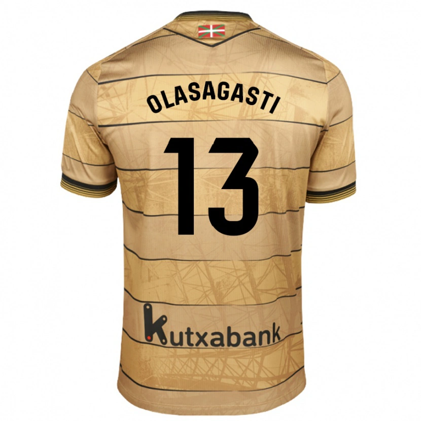 Danxen Men Lander Olasagasti #13 Brown Away Jersey 2024/25 T-Shirt