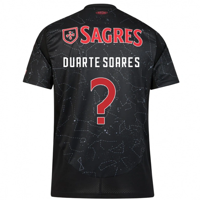 Danxen Men Duarte Soares #0 Black Red Away Jersey 2024/25 T-Shirt