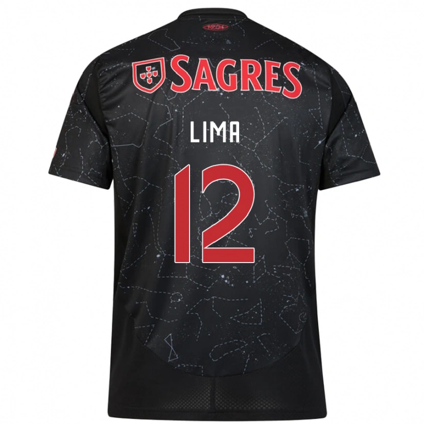 Danxen Men Thaís Lima #12 Black Red Away Jersey 2024/25 T-Shirt