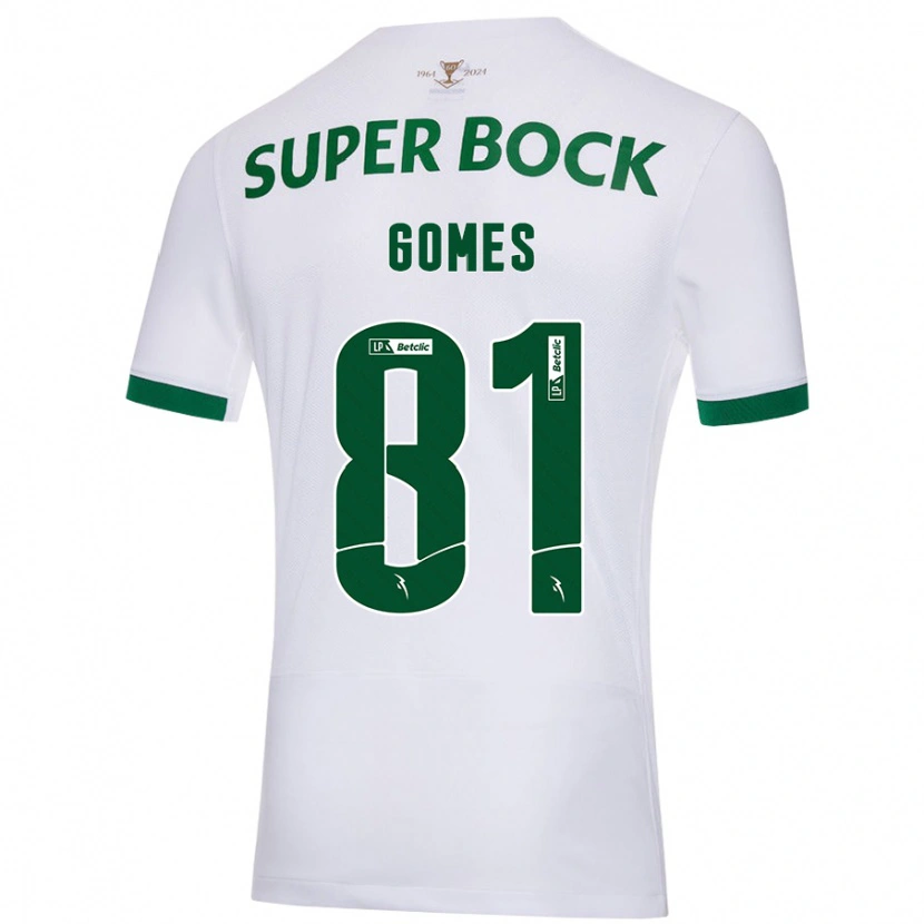 Danxen Men Salvador Gomes #81 White Green Away Jersey 2024/25 T-Shirt