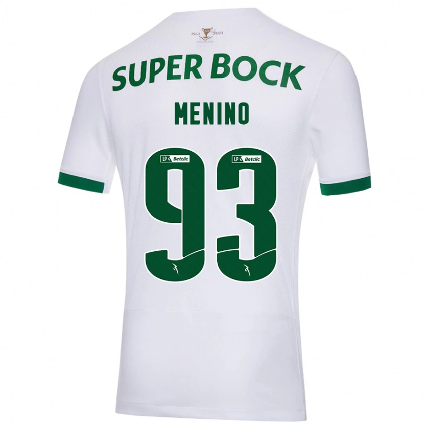 Danxen Men Miguel Menino #93 White Green Away Jersey 2024/25 T-Shirt