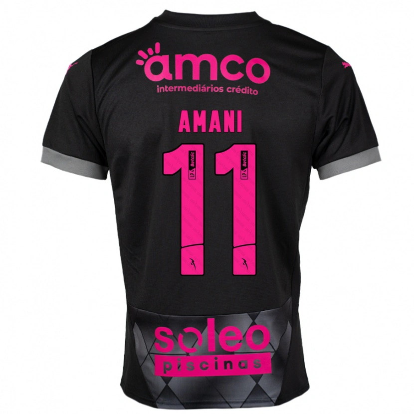 Danxen Men Jolina Amani #11 Black Pink Away Jersey 2024/25 T-Shirt