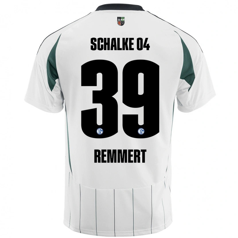 Danxen Men Peter Remmert #39 White Green Away Jersey 2024/25 T-Shirt