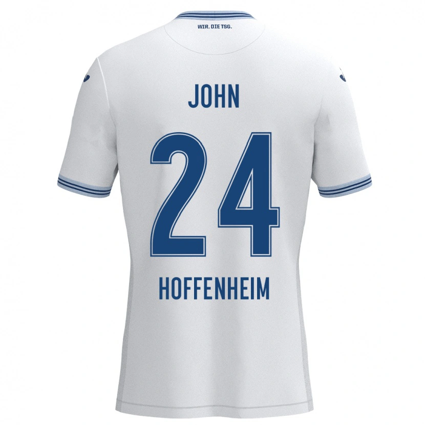 Danxen Men Marco John #24 White Blue Away Jersey 2024/25 T-Shirt