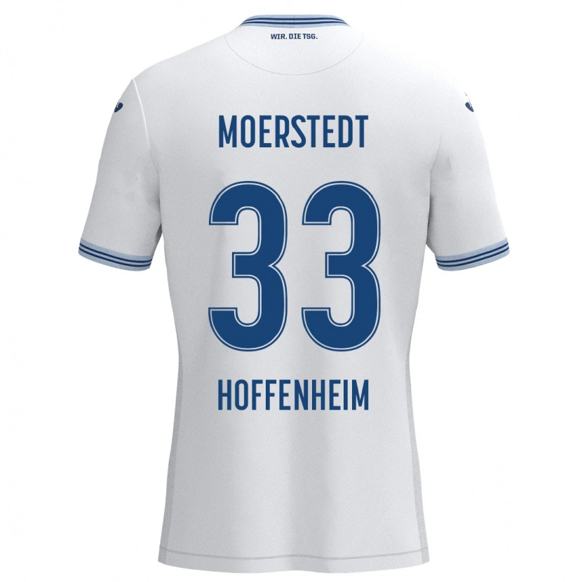 Danxen Men Max Moerstedt #33 White Blue Away Jersey 2024/25 T-Shirt