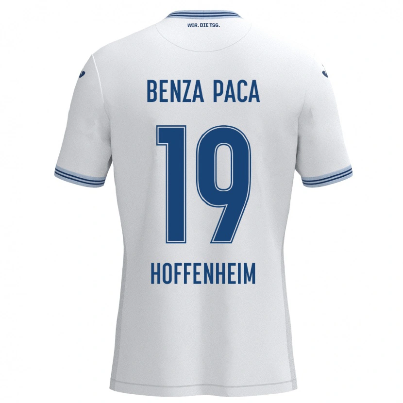 Danxen Men Lynes Benza Paca #19 White Blue Away Jersey 2024/25 T-Shirt