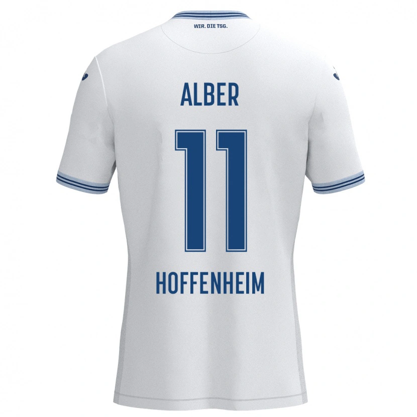 Danxen Men Mara Alber #11 White Blue Away Jersey 2024/25 T-Shirt