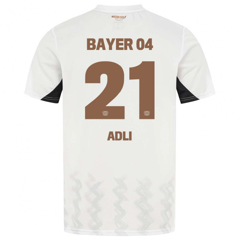 Danxen Men Amine Adli #21 White Black Away Jersey 2024/25 T-Shirt