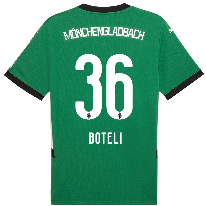 Danxen Men Winsley Boteli #36 Green White Away Jersey 2024/25 T-Shirt