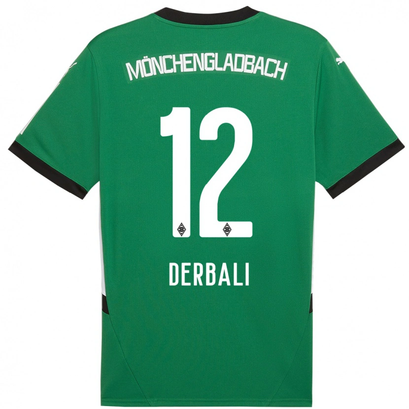 Danxen Men Louisa Derbali #12 Green White Away Jersey 2024/25 T-Shirt