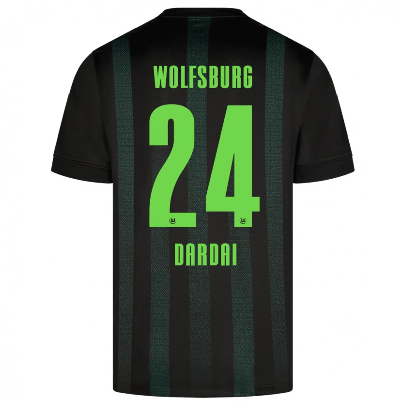 Danxen Men Bence Dárdai #24 Dark Green Away Jersey 2024/25 T-Shirt