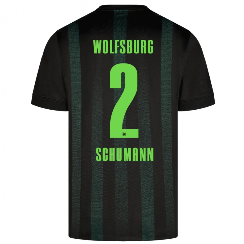 Danxen Men Anton Schumann #2 Dark Green Away Jersey 2024/25 T-Shirt