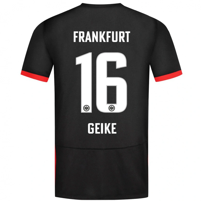 Danxen Men Jonah Geike #16 Black Away Jersey 2024/25 T-Shirt