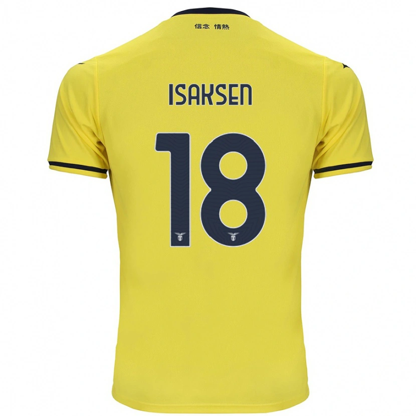 Danxen Men Gustav Isaksen #18 Yellow Away Jersey 2024/25 T-Shirt