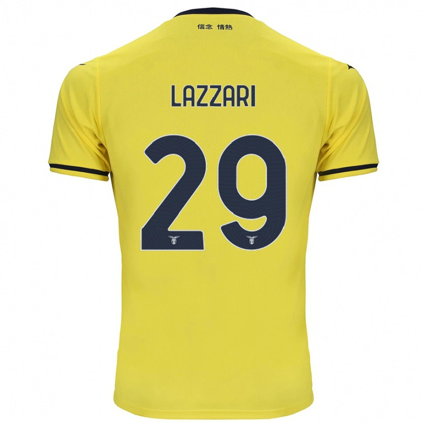 Danxen Men Manuel Lazzari #29 Yellow Away Jersey 2024/25 T-Shirt