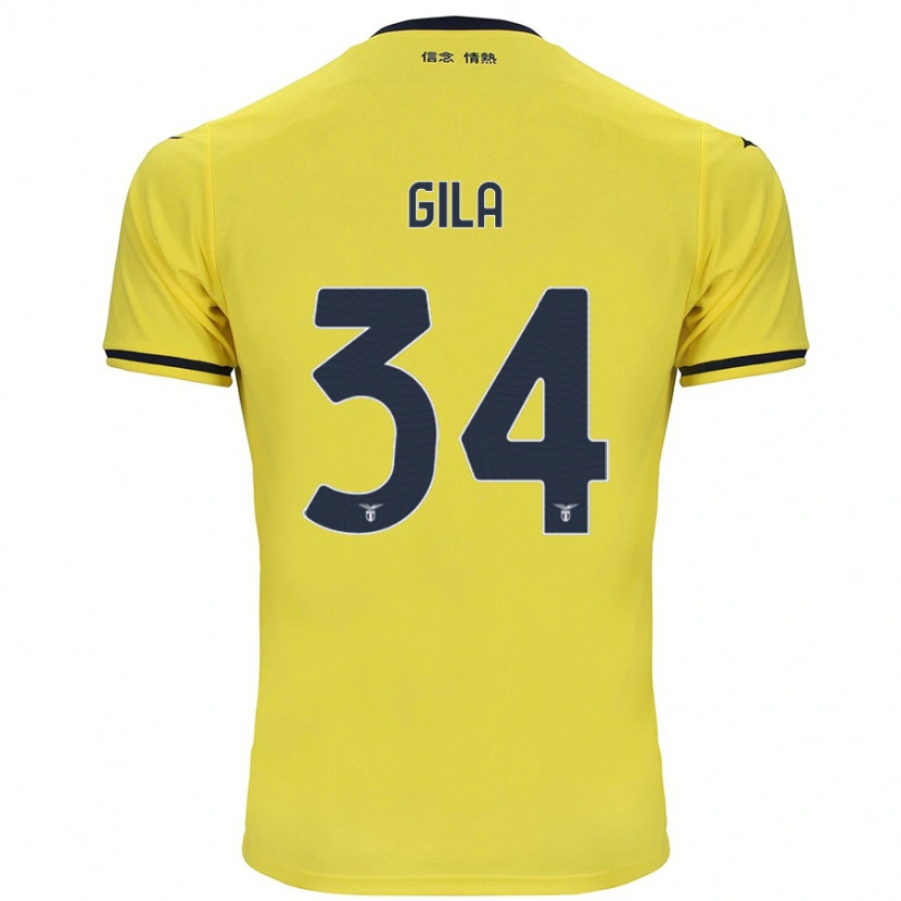 Danxen Men Mario Gila #34 Yellow Away Jersey 2024/25 T-Shirt