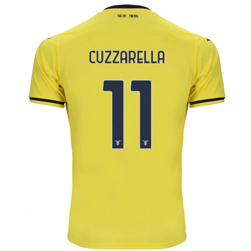 Danxen Men Cristian Cuzzarella #11 Yellow Away Jersey 2024/25 T-Shirt