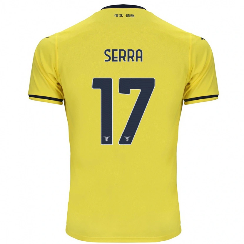 Danxen Men Federico Serra #17 Yellow Away Jersey 2024/25 T-Shirt