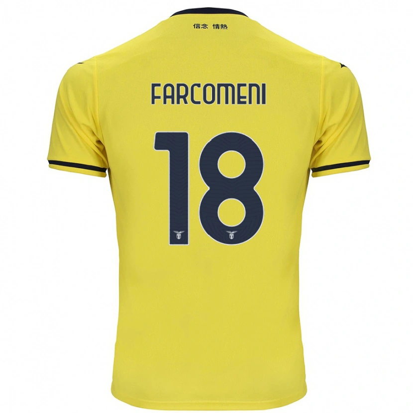 Danxen Men Valerio Farcomeni #18 Yellow Away Jersey 2024/25 T-Shirt