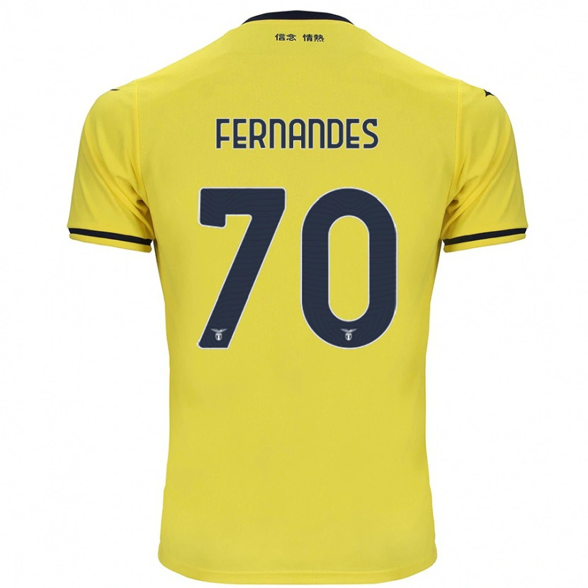 Danxen Men Saná Fernandes #70 Yellow Away Jersey 2024/25 T-Shirt