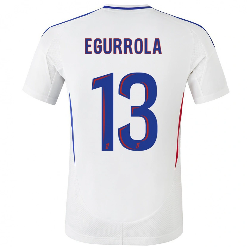 Danxen Women Damaris Egurrola #13 White Blue Home Jersey 2024/25 T-Shirt