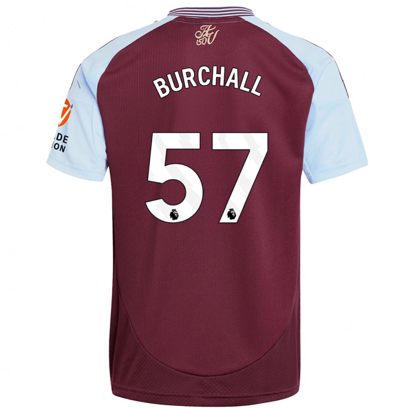 Danxen Women Ajani Burchall #57 Burgundy Sky Blue Home Jersey 2024/25 T-Shirt