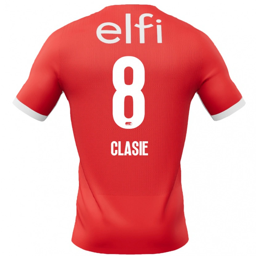 Danxen Women Jordy Clasie #8 Red White Home Jersey 2024/25 T-Shirt