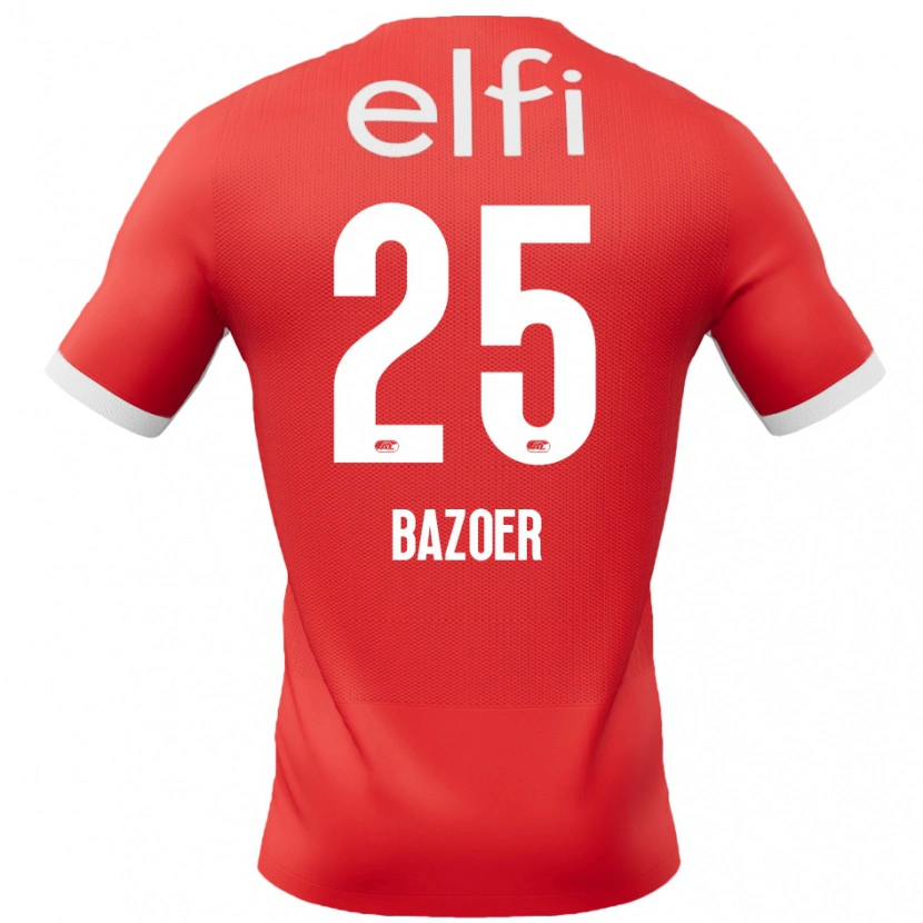 Danxen Women Riechedly Bazoer #25 Red White Home Jersey 2024/25 T-Shirt