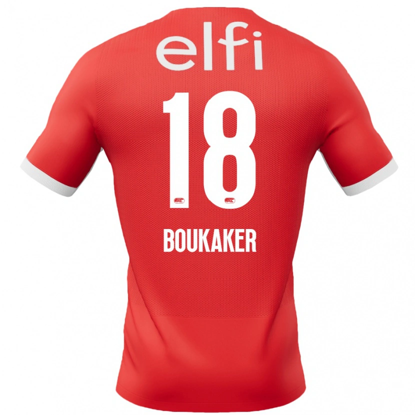 Danxen Women Romaissa Boukaker #18 Red White Home Jersey 2024/25 T-Shirt