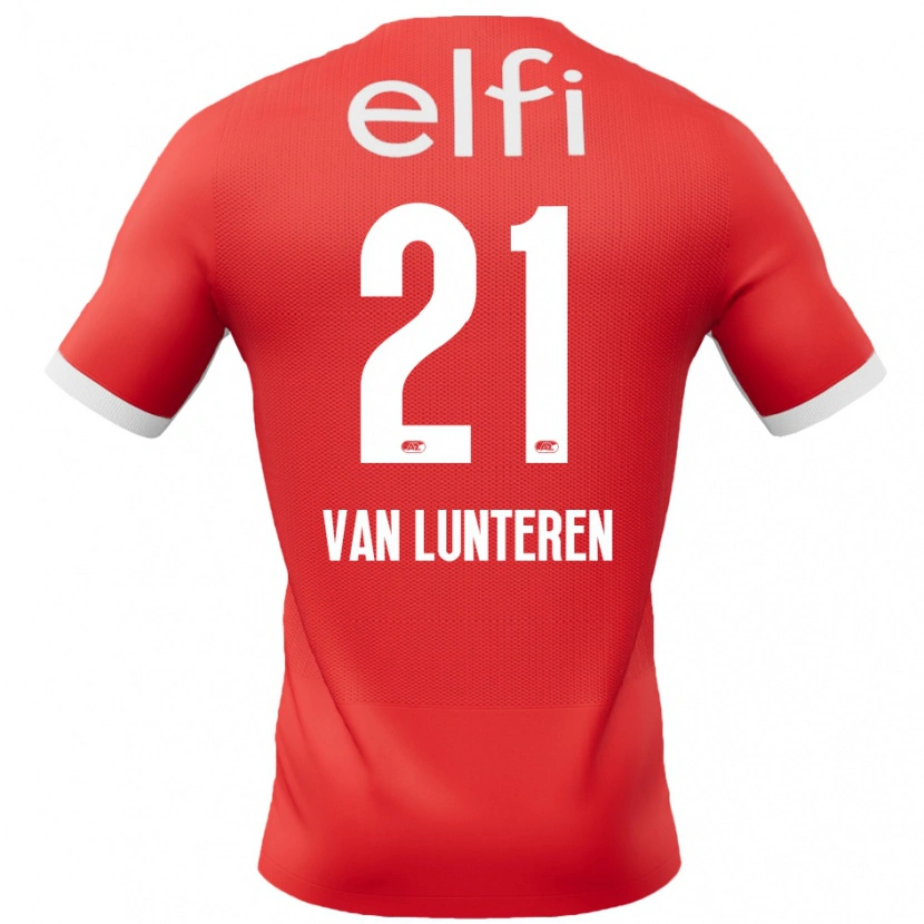 Danxen Women Desiree Van Lunteren #21 Red White Home Jersey 2024/25 T-Shirt