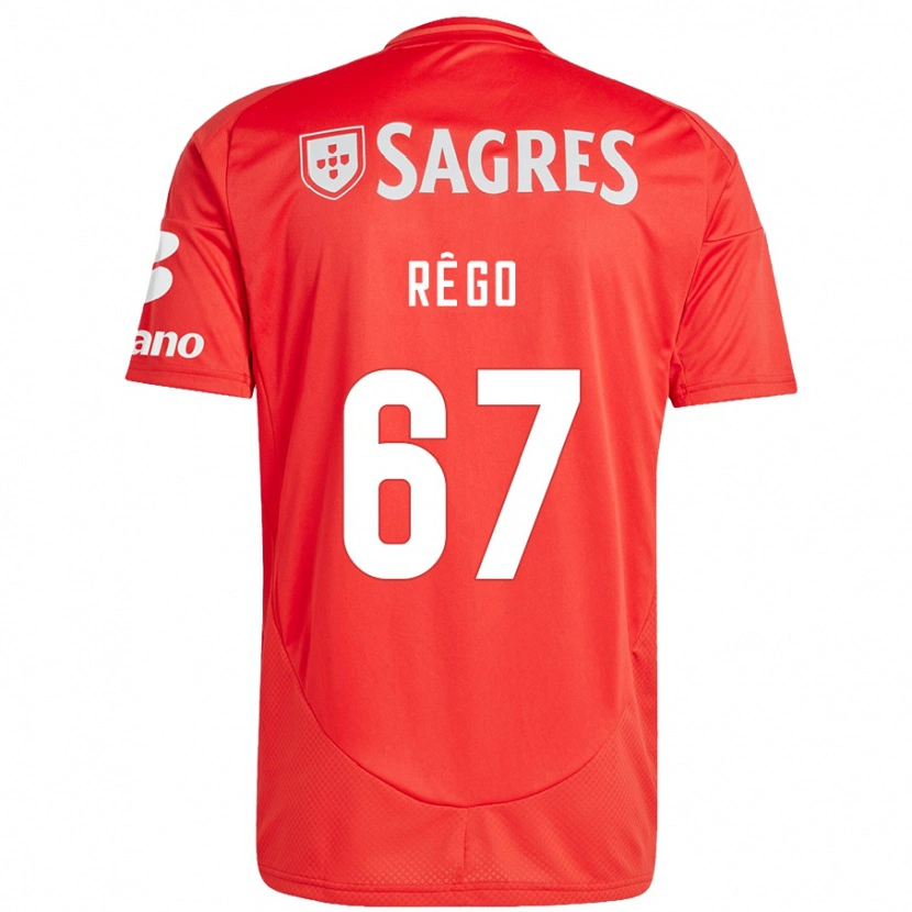 Danxen Women Rodrigo Rêgo #67 Red White Home Jersey 2024/25 T-Shirt