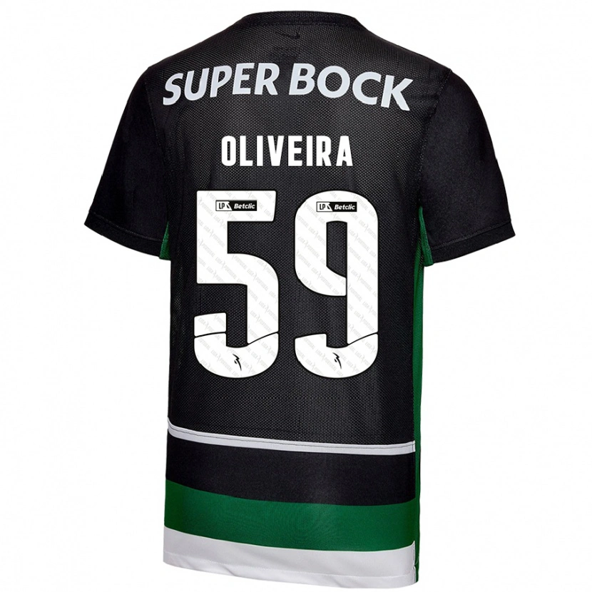 Danxen Women Kauã Oliveira #59 Black White Green Home Jersey 2024/25 T-Shirt