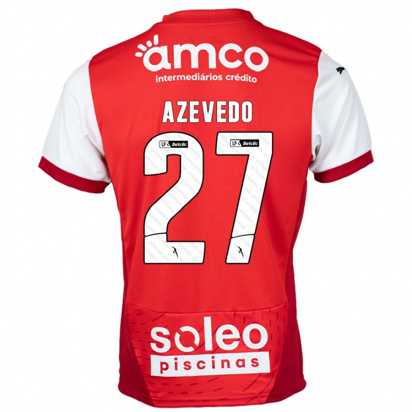 Danxen Women Mariana Azevedo #27 Red White Home Jersey 2024/25 T-Shirt