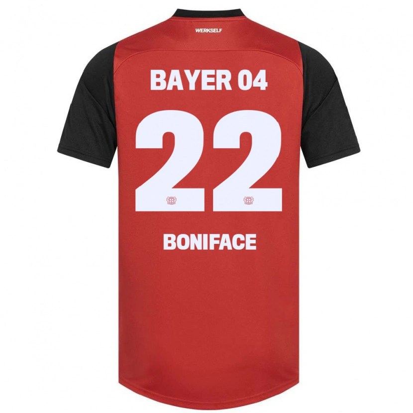 Danxen Women Victor Boniface #22 Red Black Home Jersey 2024/25 T-Shirt