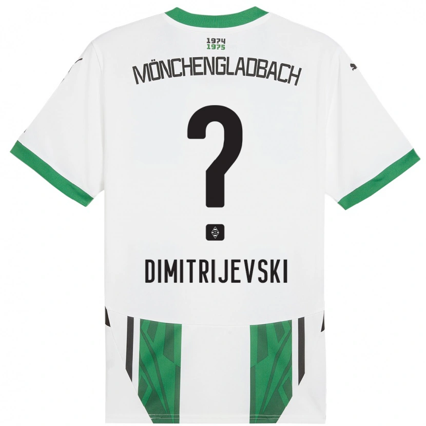 Danxen Women Maximilian Dimitrijevski #0 White Green Home Jersey 2024/25 T-Shirt