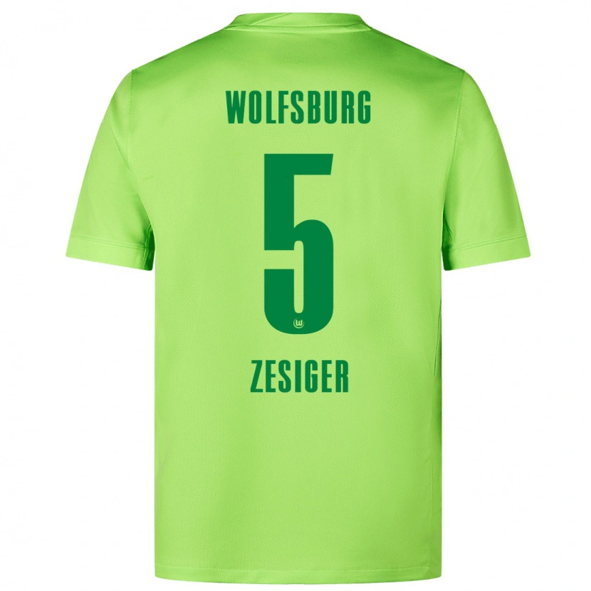 Danxen Women Cédric Zesiger #5 Fluorescent Green Home Jersey 2024/25 T-Shirt