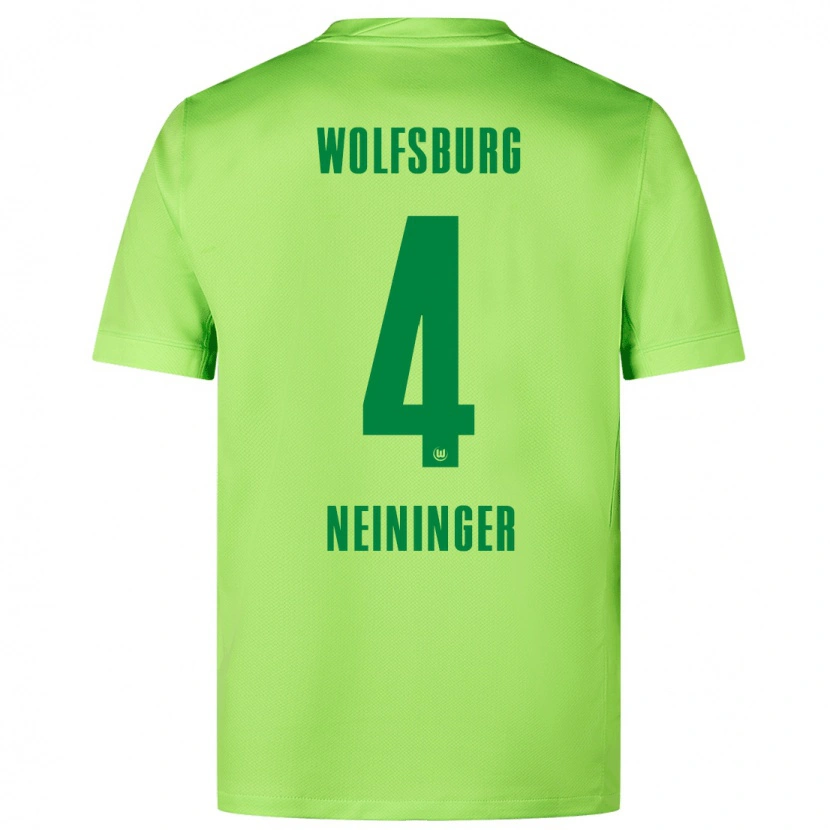 Danxen Women Till Neininger #4 Fluorescent Green Home Jersey 2024/25 T-Shirt