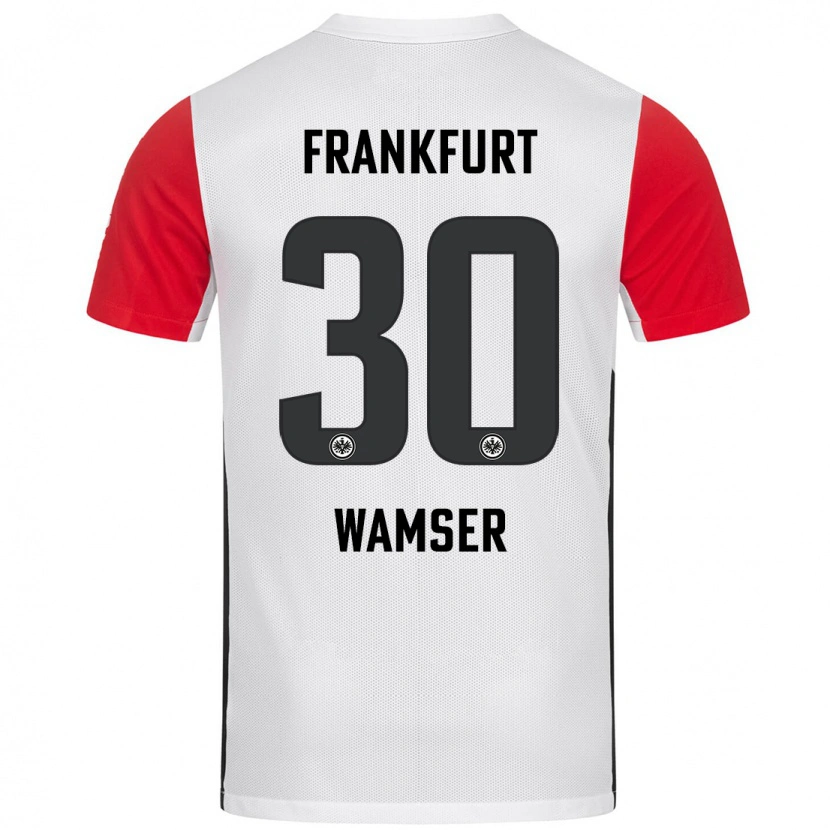 Danxen Women Carlotta Wamser #30 White Red Home Jersey 2024/25 T-Shirt