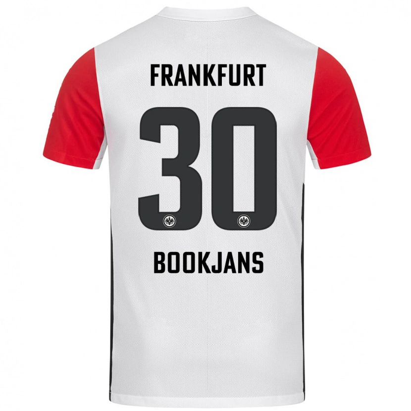 Danxen Women Jakob Bookjans #30 White Red Home Jersey 2024/25 T-Shirt