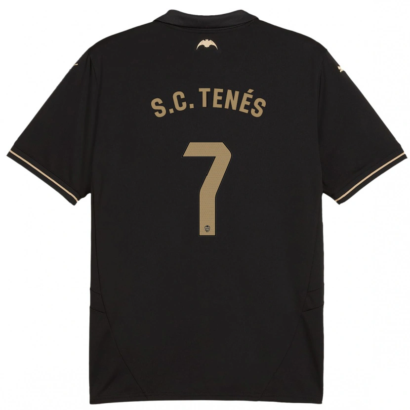 Danxen Women Sergi Canós #7 Black Away Jersey 2024/25 T-Shirt