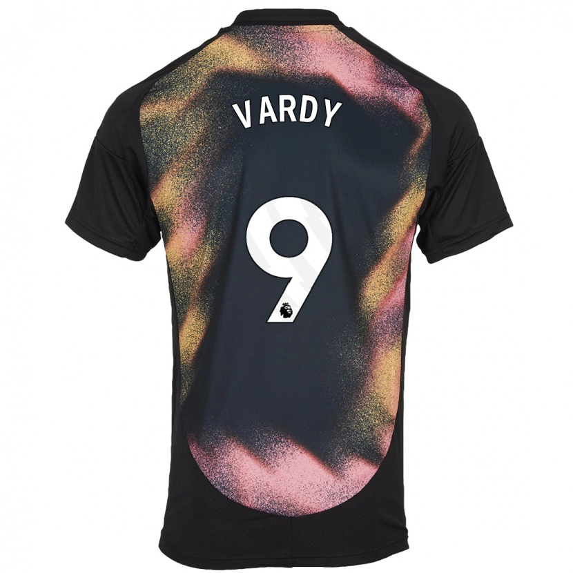 Danxen Women Jamie Vardy #9 Black White Away Jersey 2024/25 T-Shirt