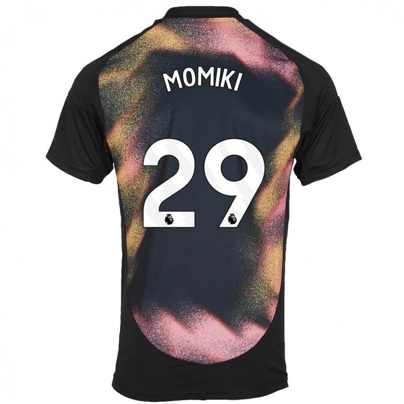 Danxen Women Yuka Momiki #29 Black White Away Jersey 2024/25 T-Shirt