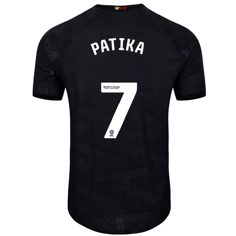 Danxen Women Glebs Patika #7 Black White Away Jersey 2024/25 T-Shirt